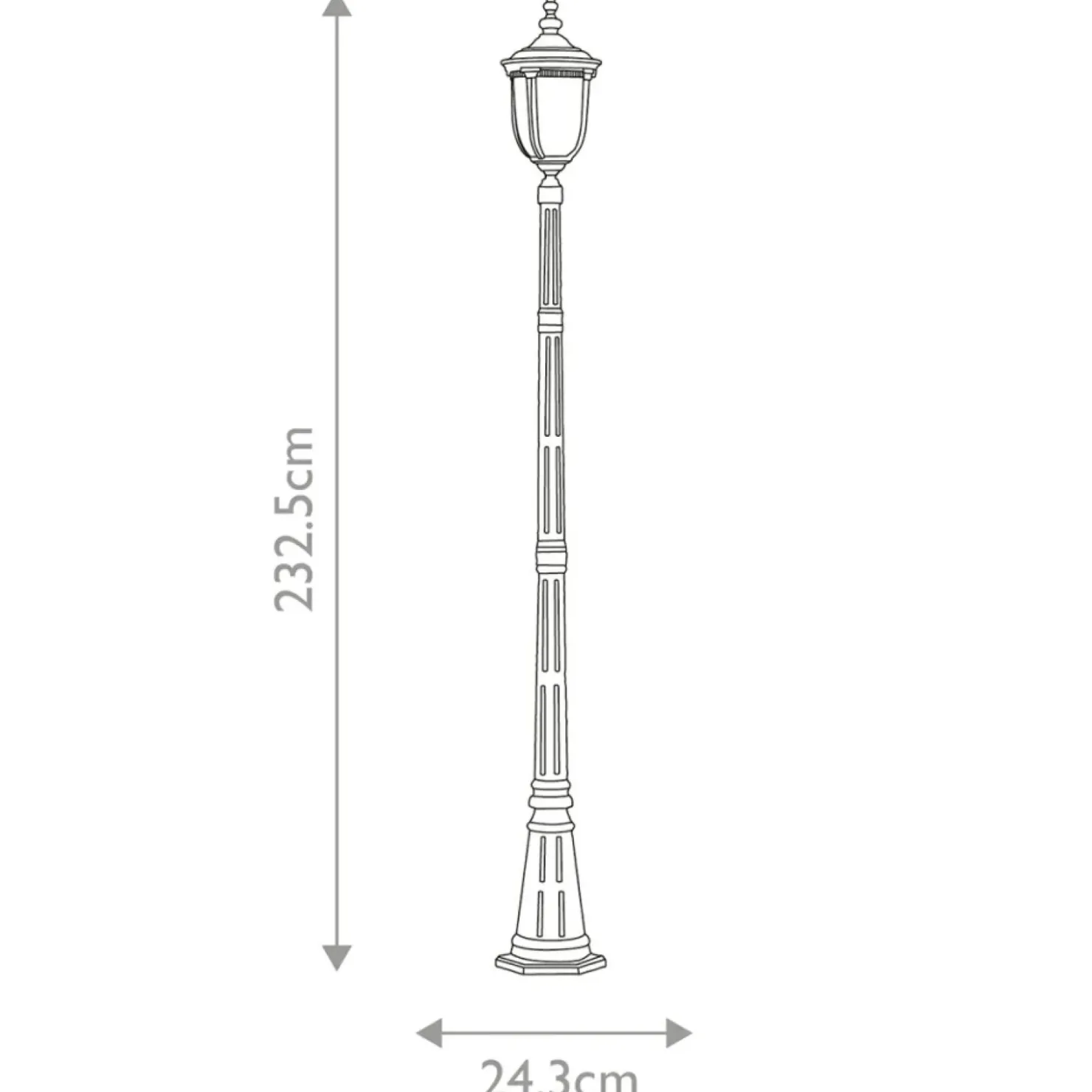 Latarnia ogrodowa, kolor brąz CL5-M z serii CLEVELAND*Sklep Kaja Flash Sale