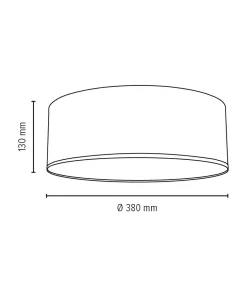 Clearance Sklep Kaja Ledowa, brązowa lampa sufitowa ⌀38cm 4793802 JOSEFINA | Kaja
