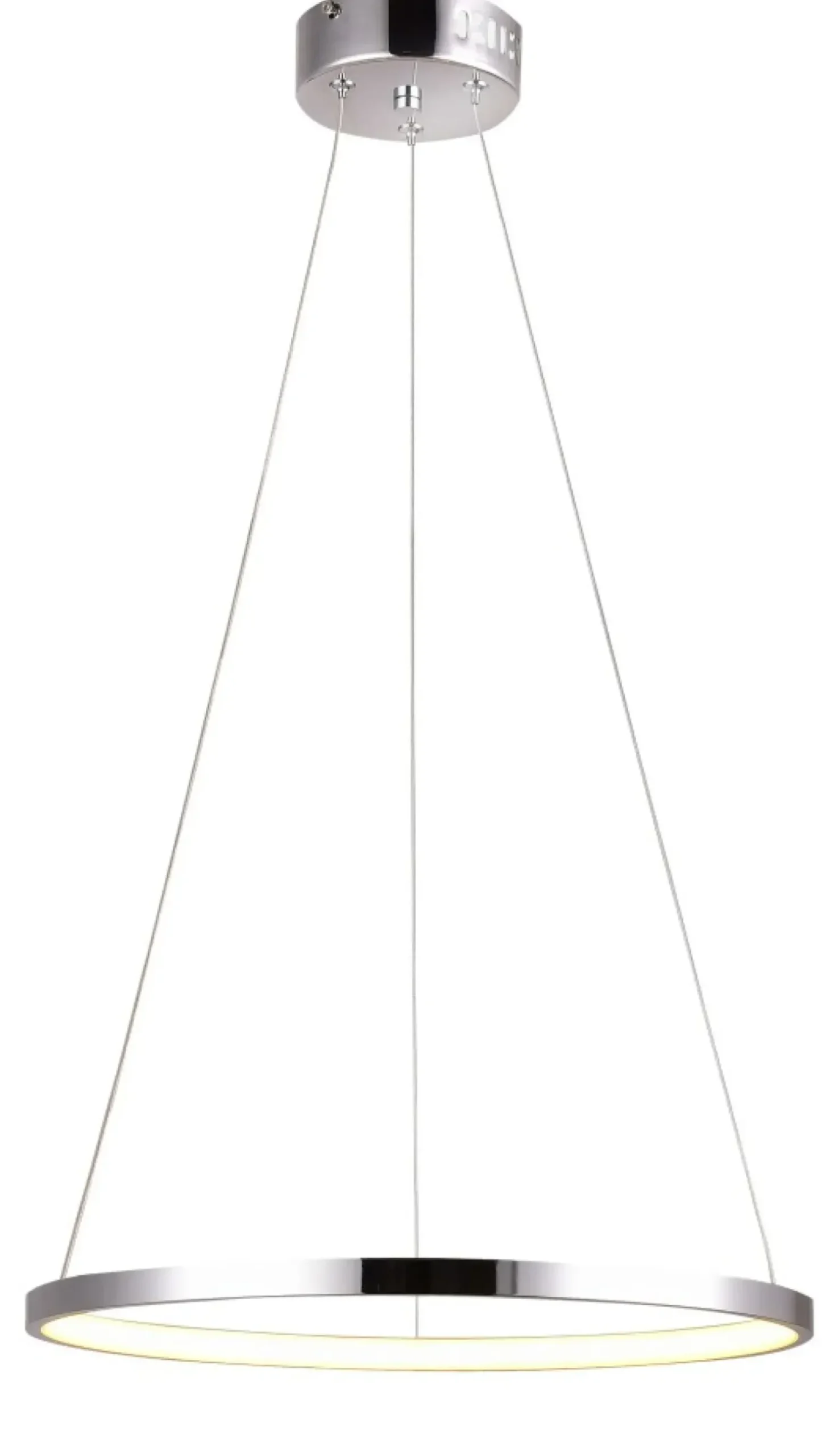 New Sklep Kaja Ledowa, owana lampa wisząca obręcz 31-64592 LUNE | Kaja chrom