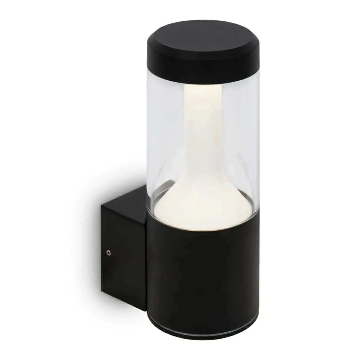 Ledowa, czarna lampa ścienna na elewację O590WL-L8B4K z serii KOLN*Sklep Kaja Flash Sale