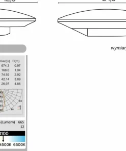 Ledowa lampa ścienna, ciepła barwa światła 91303-LED z serii UFO | Kaja Oświetle*Sklep Kaja Cheap