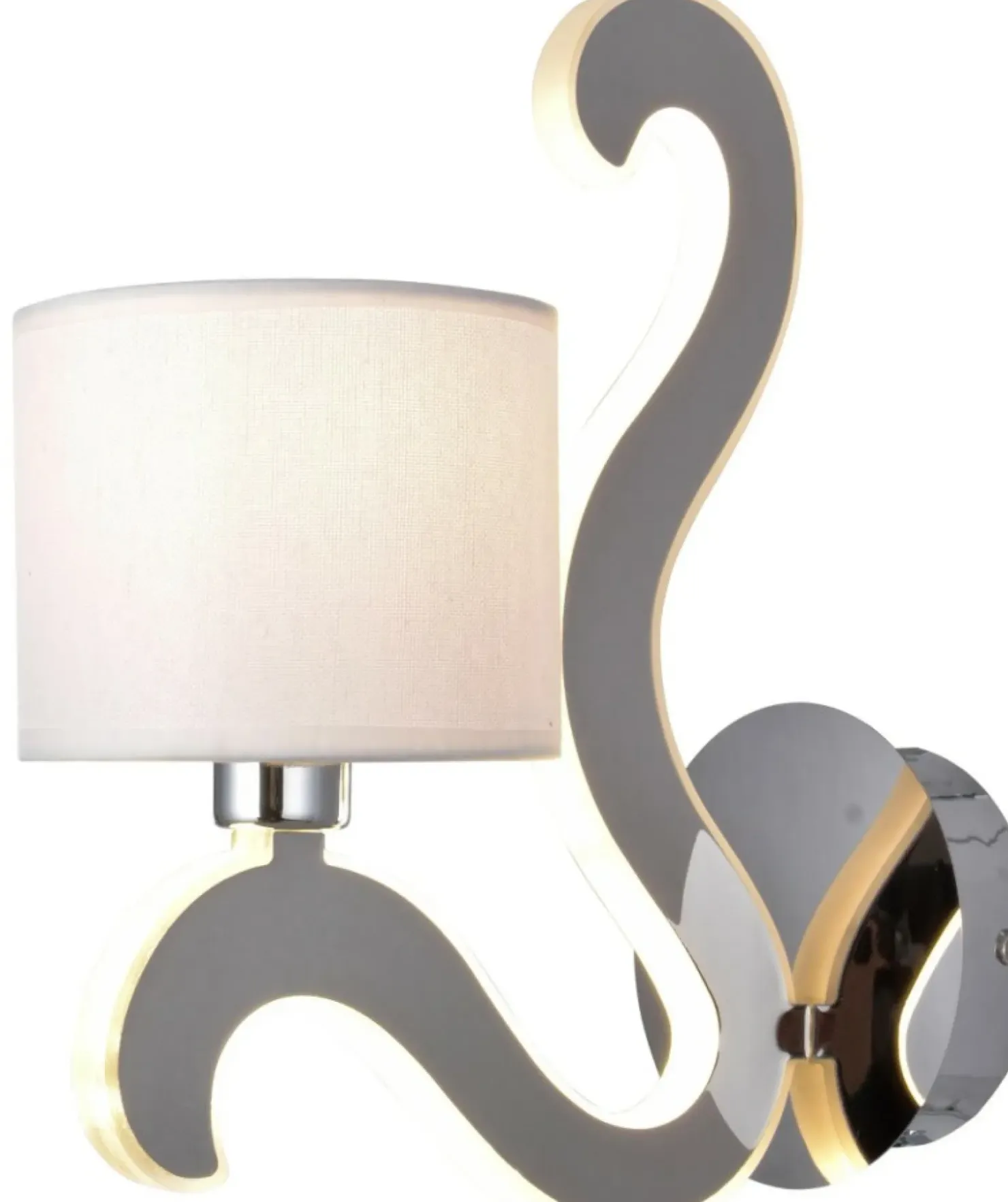 Ledowa lampa ścienna z abażurem E14 21-33864 AMBROSIA | Kaja*Sklep Kaja Best