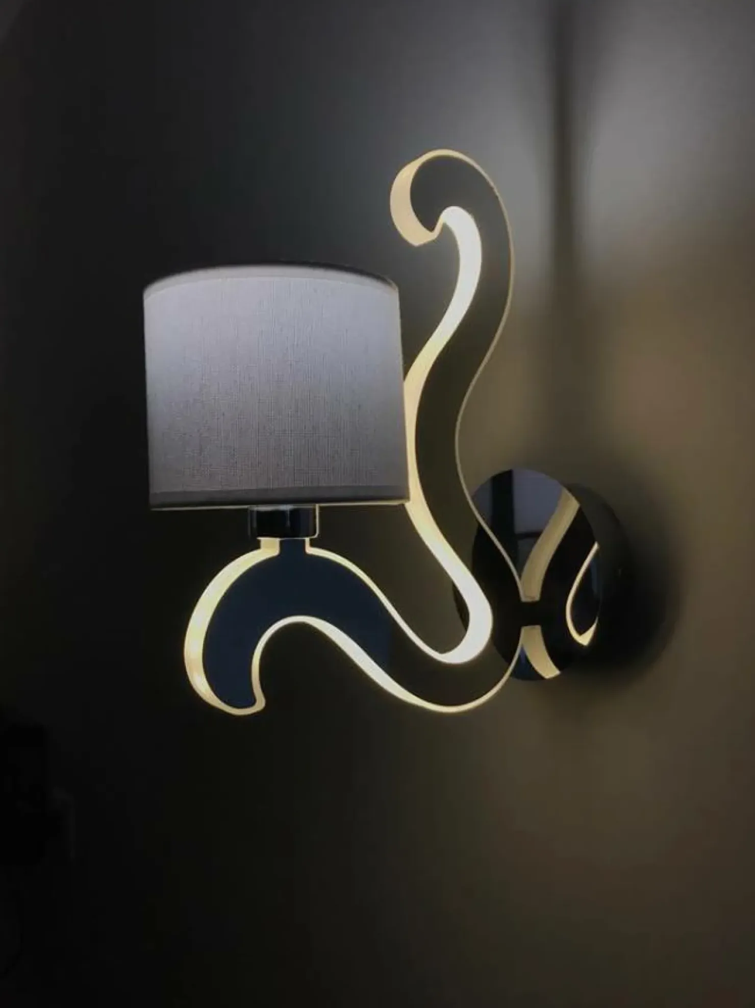 Ledowa lampa ścienna z abażurem E14 21-33864 AMBROSIA | Kaja*Sklep Kaja Best