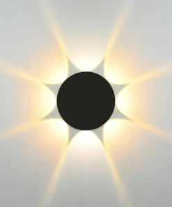 Ledowa lampa elewacyjna na taras 3000K ⌀16cm OWL-6031-8-3K MACBA*Sklep Kaja Best