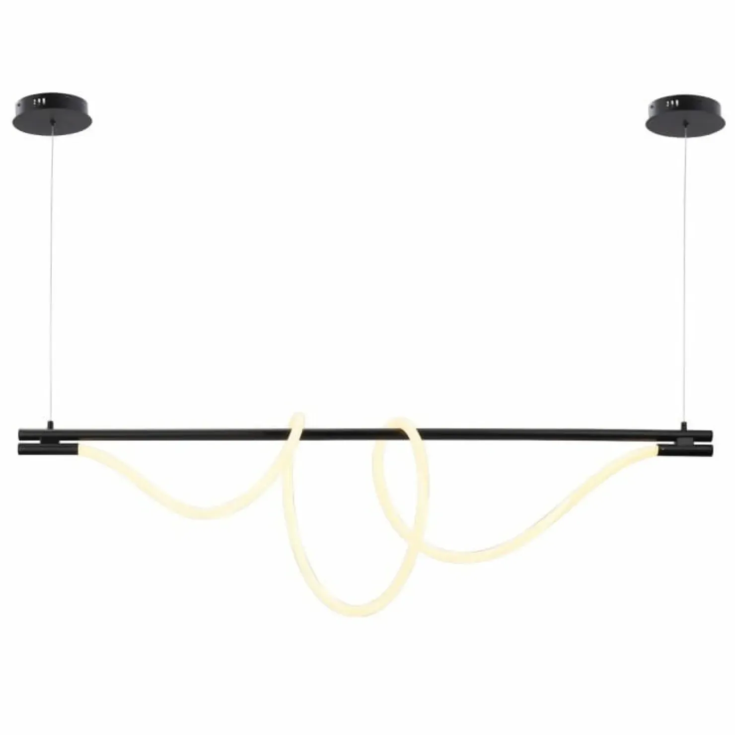 Shop Sklep Kaja Ledowa lampa nad wyspę kuchenną ABR-HILTON-SC-38W SPIRALI | Kaja czarny