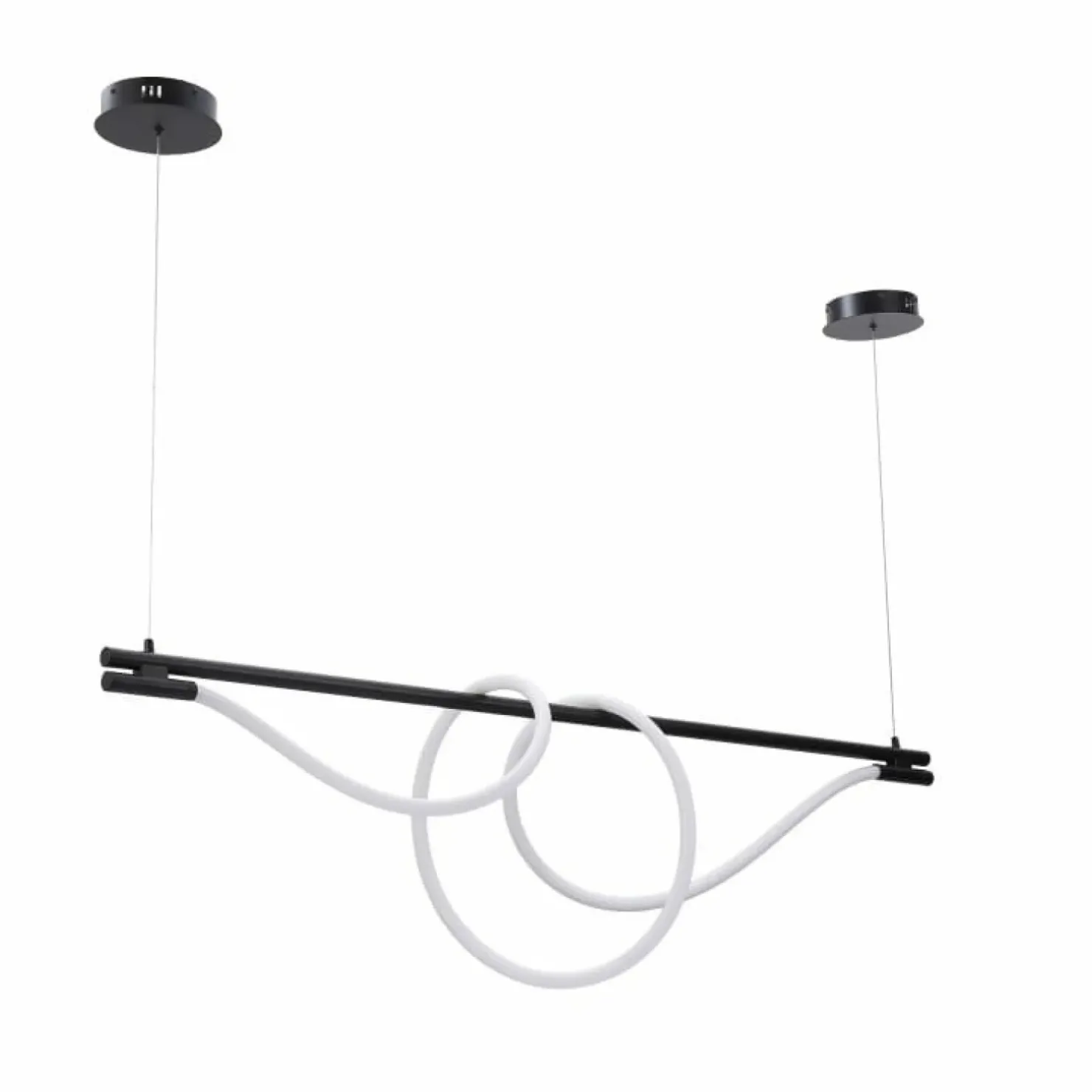 Shop Sklep Kaja Ledowa lampa nad wyspę kuchenną ABR-HILTON-SC-38W SPIRALI | Kaja czarny
