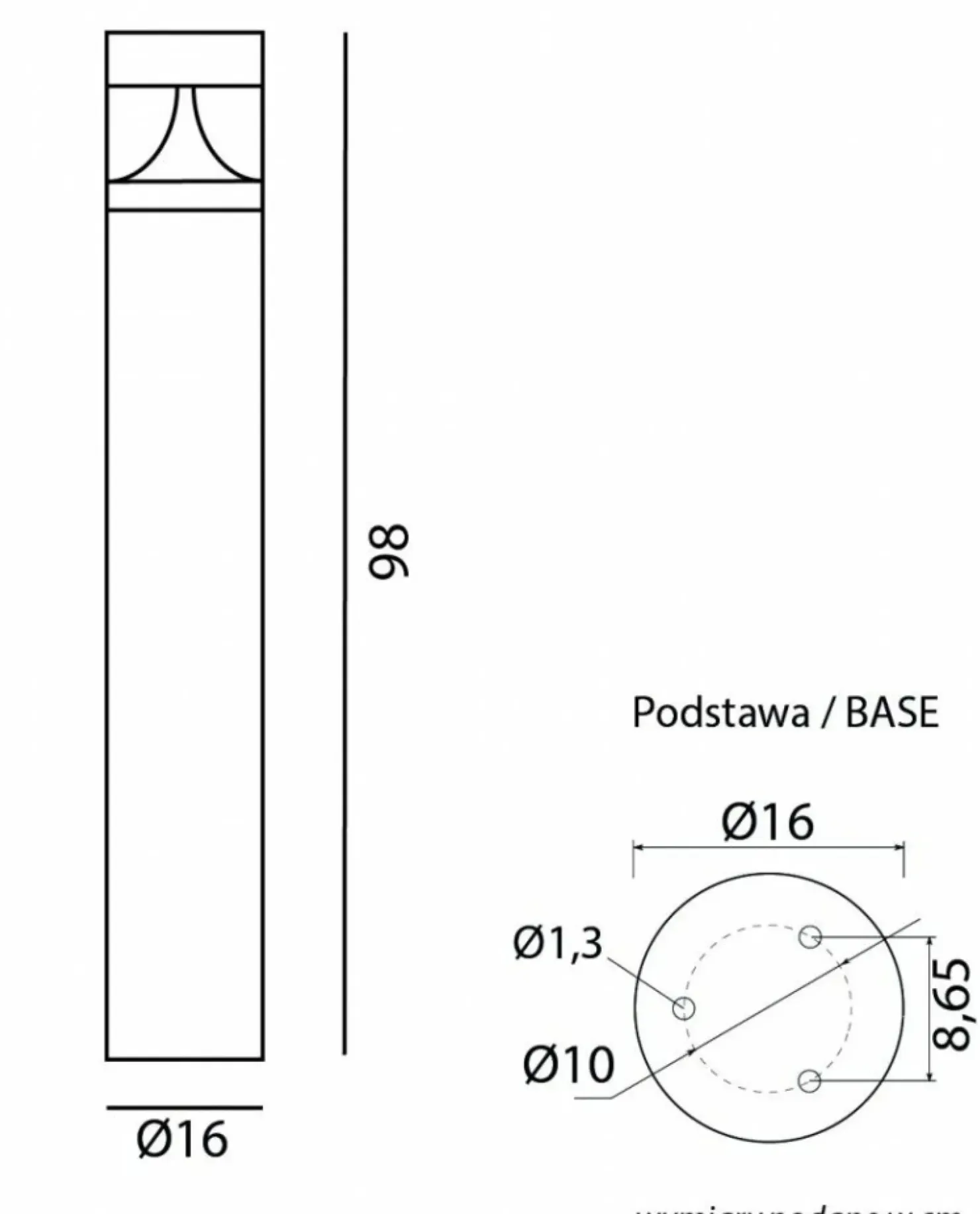 Ledowa lampa ogrodowa, moc 23W, grafitowa BRL-980 z serii BAREL | Kaja Oświetlen*Sklep Kaja Discount