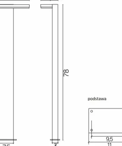 Ledowa lampa ogrodowa, ochrona IP54 17602-780 DG z serii FLER | Kaja Oświetlenie*Sklep Kaja Online