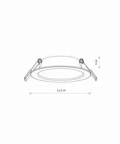 Ledowa lampa podtynkowa ⌀11,5cm 3000K 10535 MYKONOS LED | Kaja*Sklep Kaja Cheap