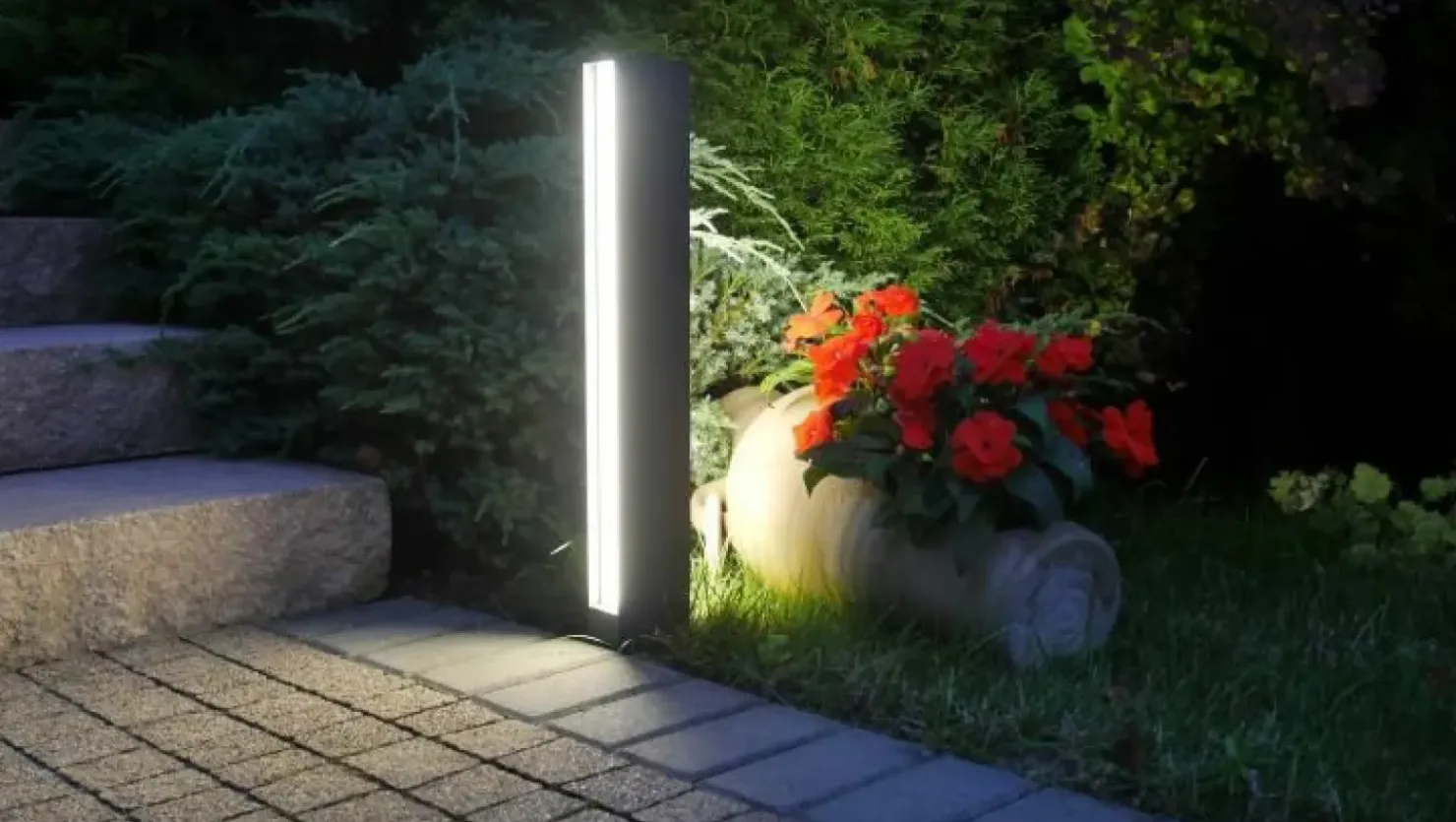 Ledowa lampa stojąca, ochrona IP54 16702-600 z serii LINEA | Kaja Oświetlenie*Sklep Kaja Store