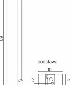 Ledowa lampa stojąca, ochrona IP54 16702-600 z serii LINEA | Kaja Oświetlenie*Sklep Kaja Store