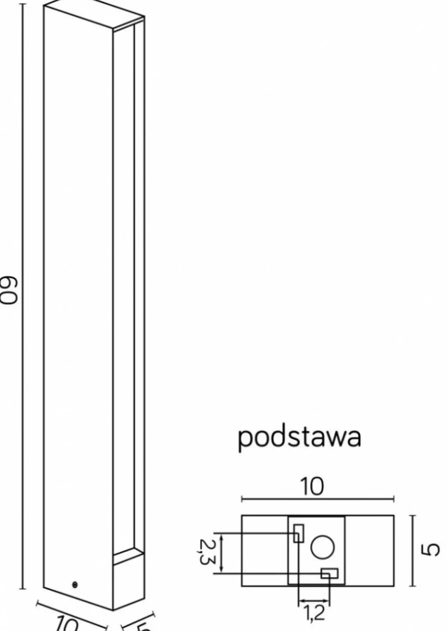 Ledowa lampa stojąca, ochrona IP54 16702-600 z serii LINEA | Kaja Oświetlenie*Sklep Kaja Store