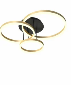 Ledowa lampa sufitowa ze złotymi kołami WF 9049-401 PERPIGNON | Kaja*Sklep Kaja Outlet