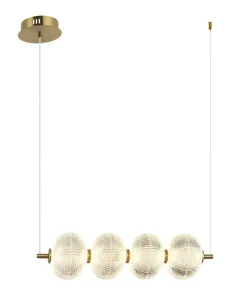 Best Sale Sklep Kaja Ledowa lampa w poziomie, ozdobne klosze PND-29038-4-GD LAZIE | Kaja