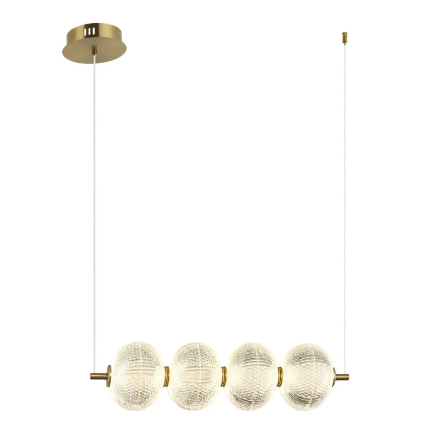 Best Sale Sklep Kaja Ledowa lampa w poziomie, ozdobne klosze PND-29038-4-GD LAZIE | Kaja