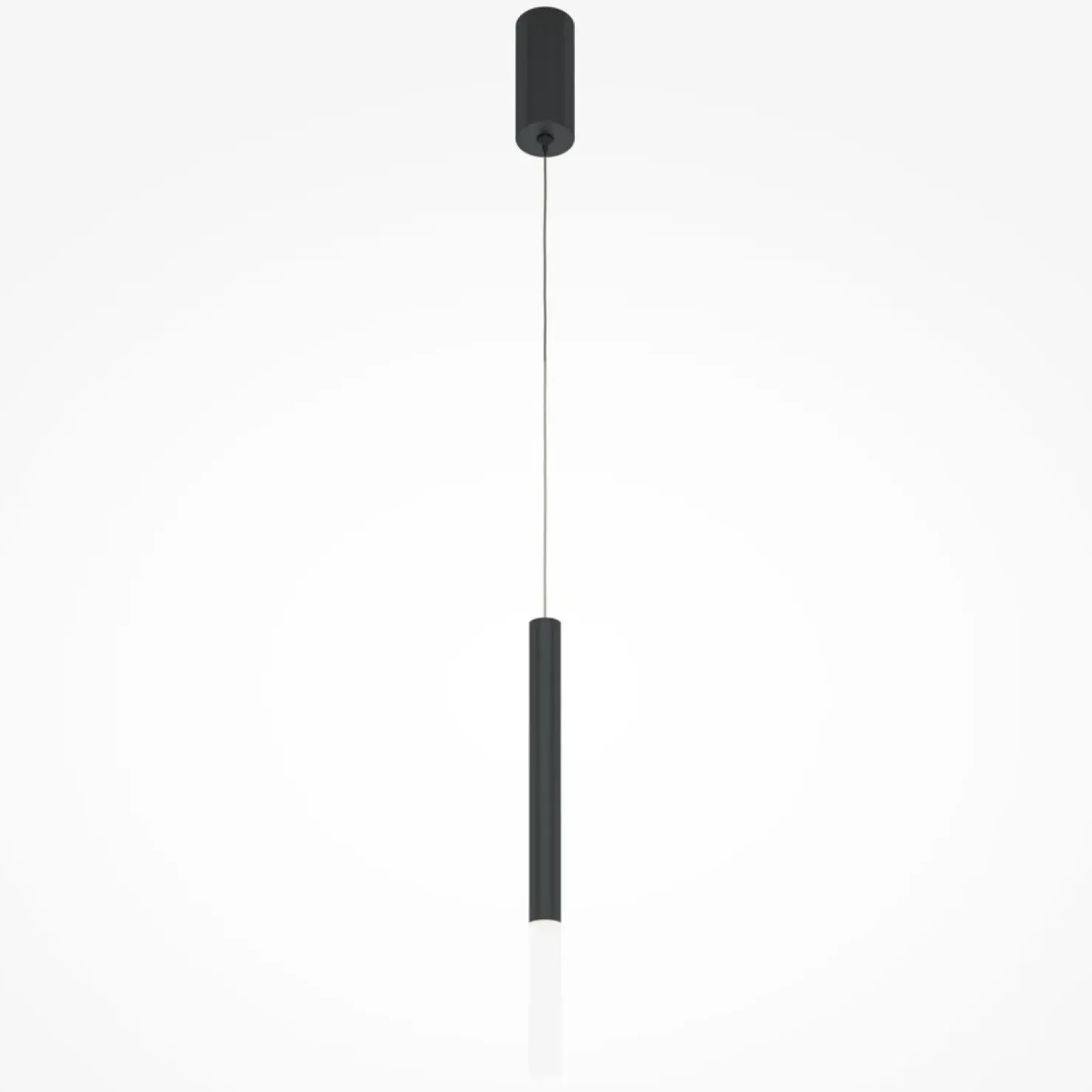 Store Sklep Kaja Ledowa lampa wisząca, czarna tuba MOD157PL-L6B4K1 z serii PRO SHADE
