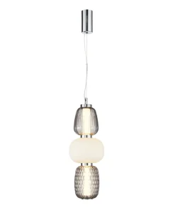 Store Sklep Kaja Ledowa lampa wisząca do sypialni PND-98374-28W-CH ERIS | Kaja