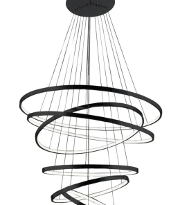 Store Sklep Kaja Ledowa lampa wisząca na antresolę AZ2923 WHEEL LONG DIMM | Kaja czarny