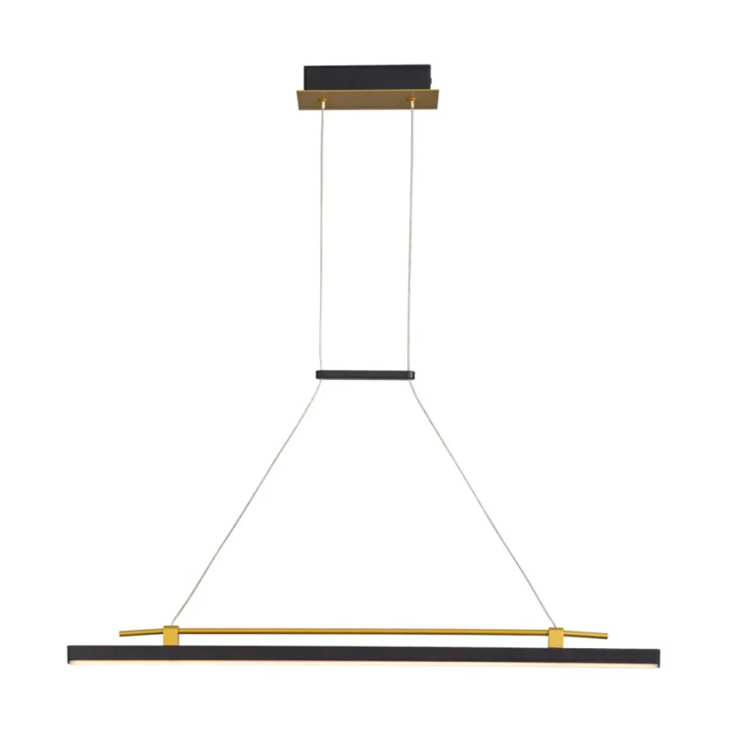 Best Sale Sklep Kaja Ledowa lampa wisząca nad stół PND-54638F-16W-3K-BK-GD MERLOT | Kaja