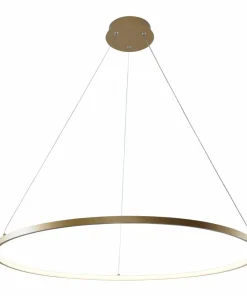 Best Sklep Kaja Ledowa lampa wisząca, okrąg do salonu ⌀80cm 2023201-GD80 BRENO | Kaja