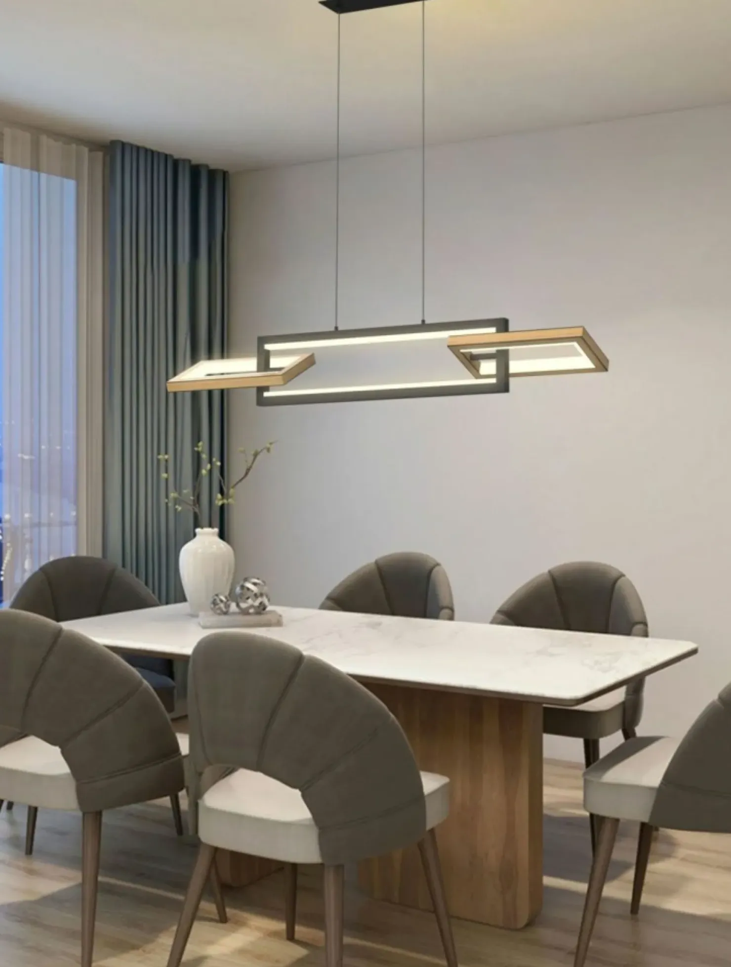 Outlet Sklep Kaja Ledowa lampa z obrotowymi ramkami WF 7022-306 MATERA | Kaja