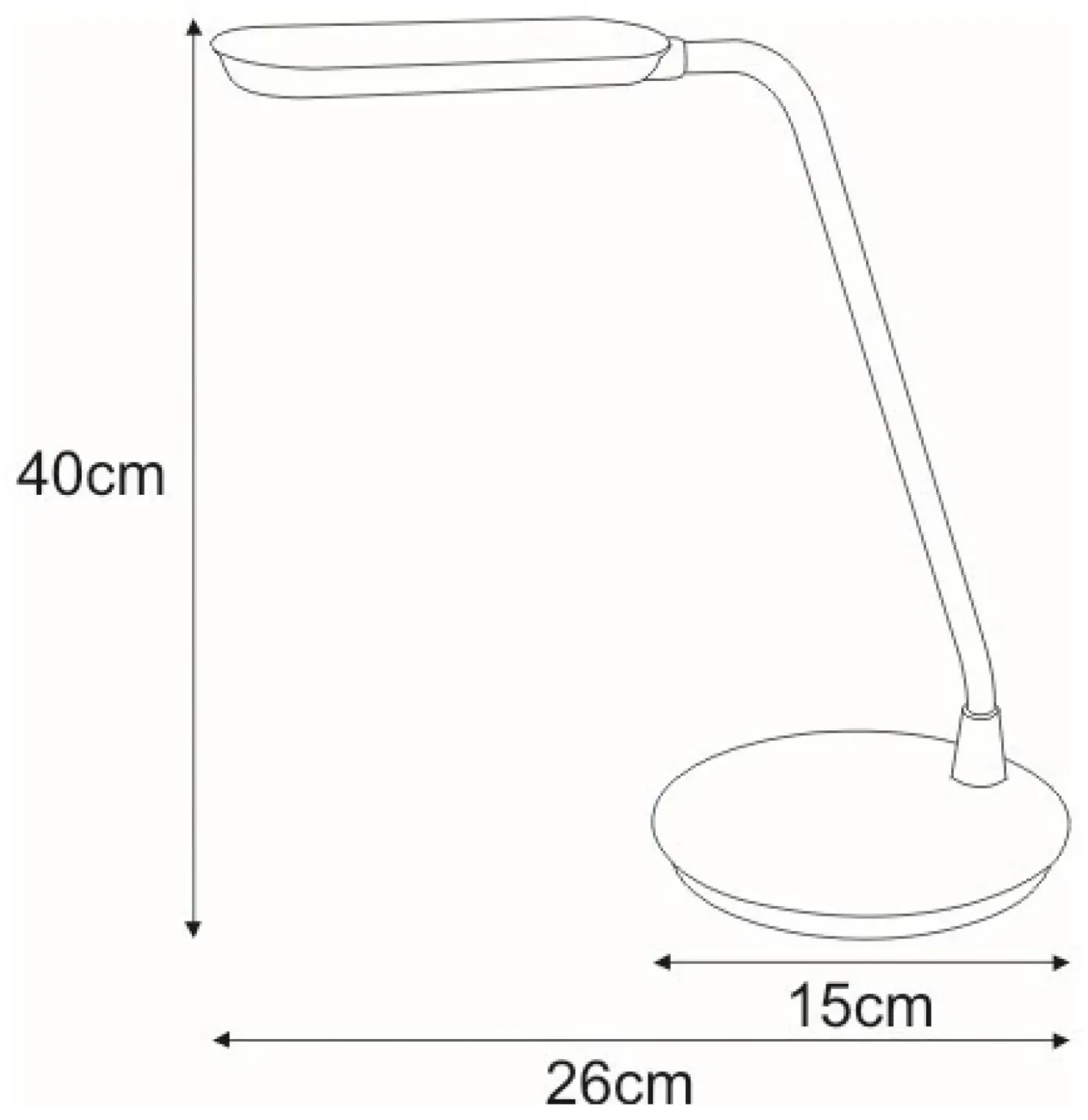 Ledowa lampka biurkowa do nauki K-BL1208 SOLO | Kaja*Sklep Kaja Flash Sale