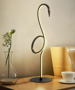 Ledowa lampka stołowa, flaming FLAMINGO-TL-BLK z serii FLAMINGO*Sklep Kaja Sale