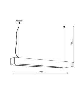 Sale Sklep Kaja Ledowa listwa wisząca do holu LP-7001/1P 20 WH-93 24/3 z serii IBROS