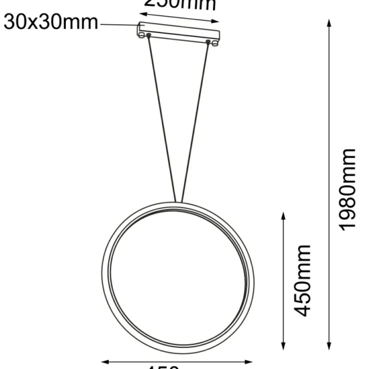 Store Sklep Kaja Ledowa obręcz dekoracyjna ⌀45cm 3000K ANT 5074 IKUNA | Kaja