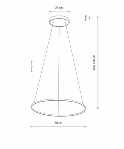 Best Sale Sklep Kaja Ledowa obręcz wisząca ⌀60cm 4000K 10862 CIRCOLO LED | Kaja Oświetlenie