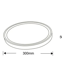 Ledowa, okrągła lampa sufitowa do łazienki LP-550/1C S 4WH – VEGAS*Sklep Kaja Store