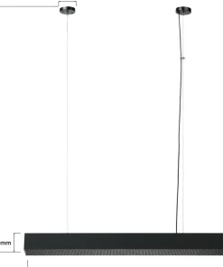 Discount Sklep Kaja Ledowa, pozioma lampa 80cm LP-1201/1P M BK SMART MIRA M | Kaja