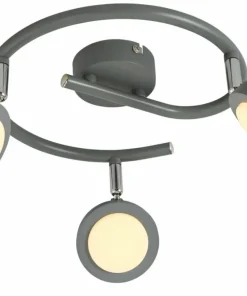 Best Sale Sklep Kaja Ledowa, szara lampa sufitowa do sypialni 98-66558 MILD | Kaja szary