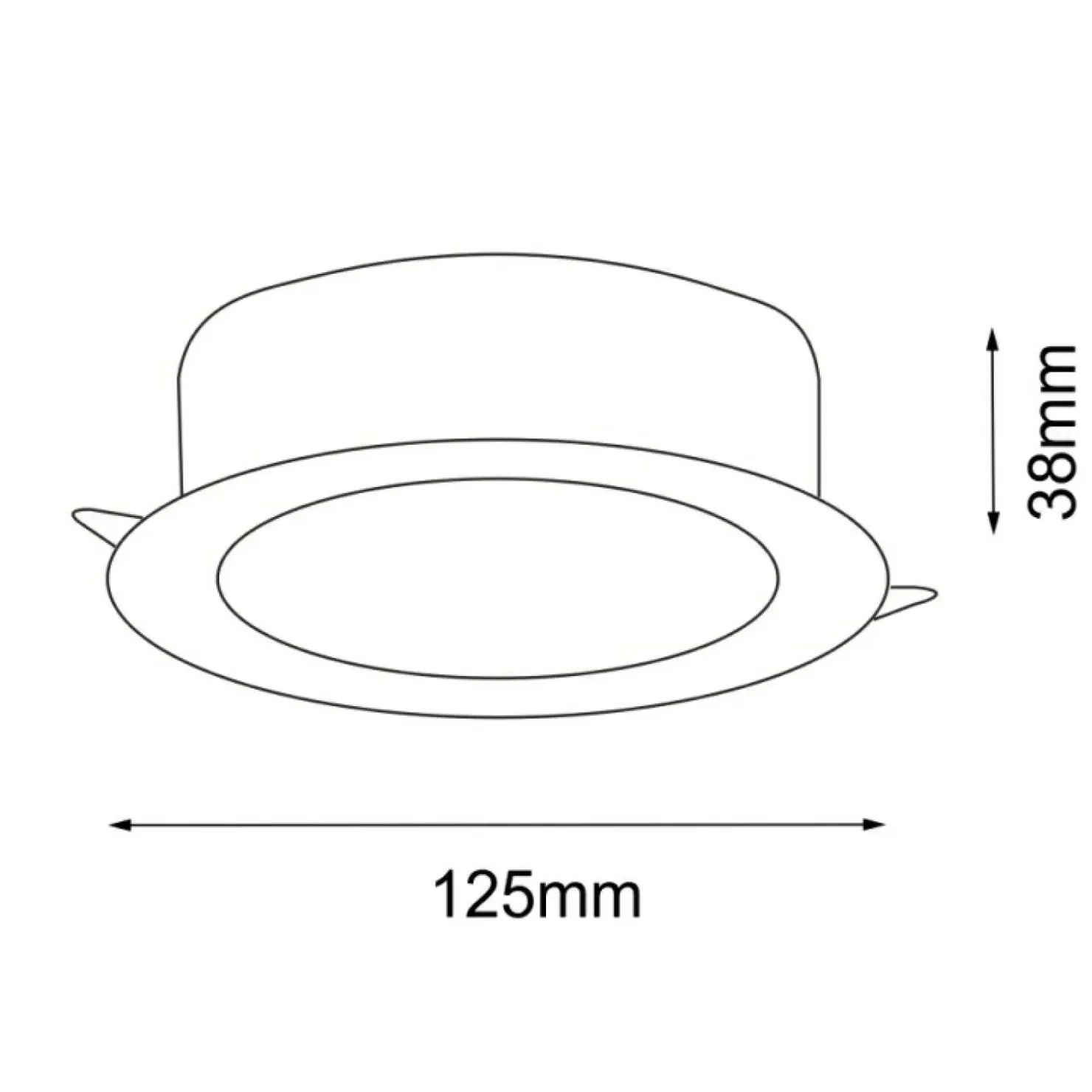 Ledowe oczko podtynkowe IP44 3000K ANT 7726 z serii TOTTO*Sklep Kaja Best Sale