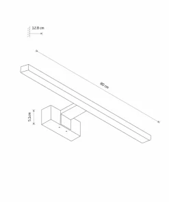 Ledowy kinkiet łazienkowy 80cm LED 15W 4000K 10682 CEZANNE LED | Kaja*Sklep Kaja Shop
