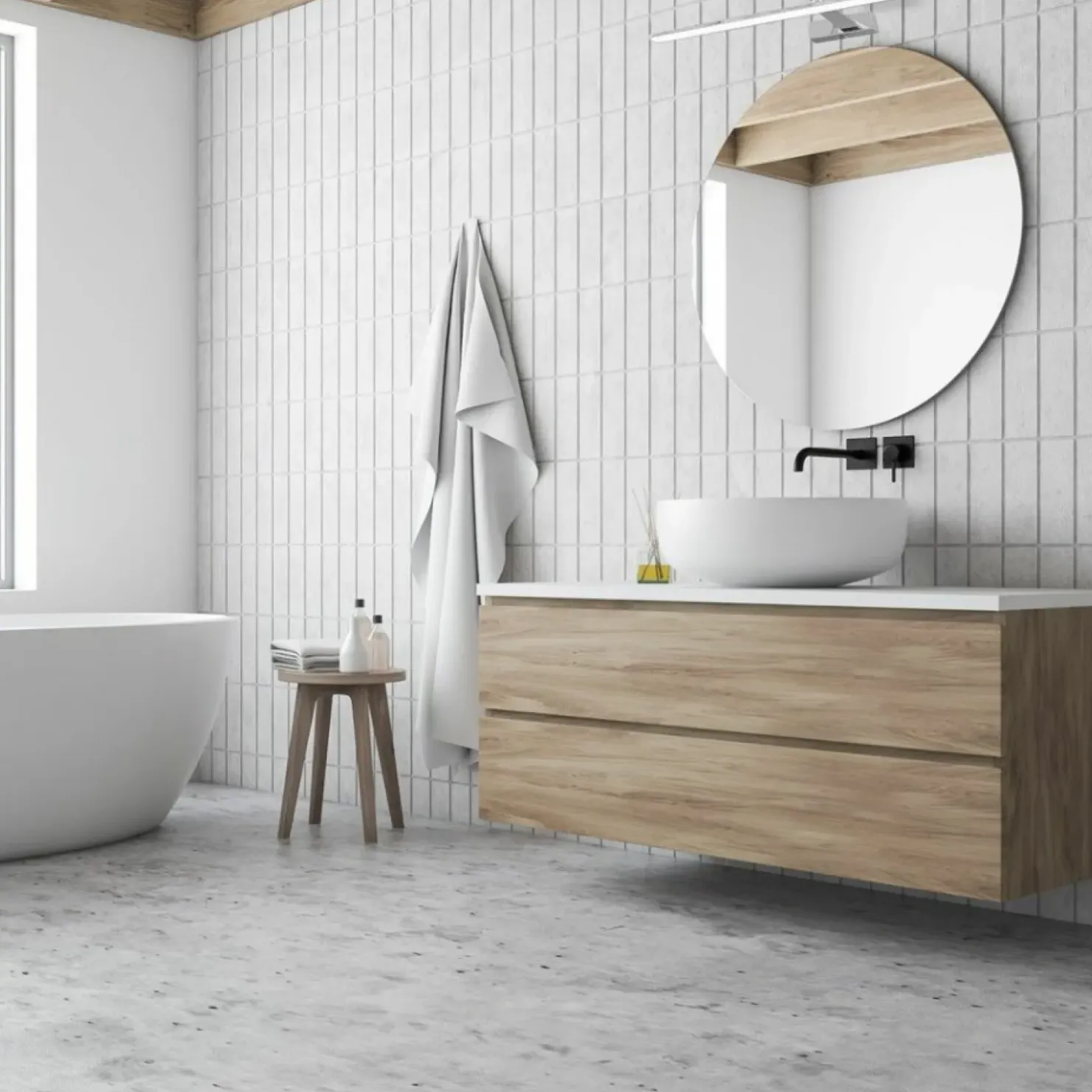 Ledowy kinkiet ścienny, IP44, w kolorze chromu ML5724 z serii SPLASH | Kaja Oświ*Sklep Kaja Hot