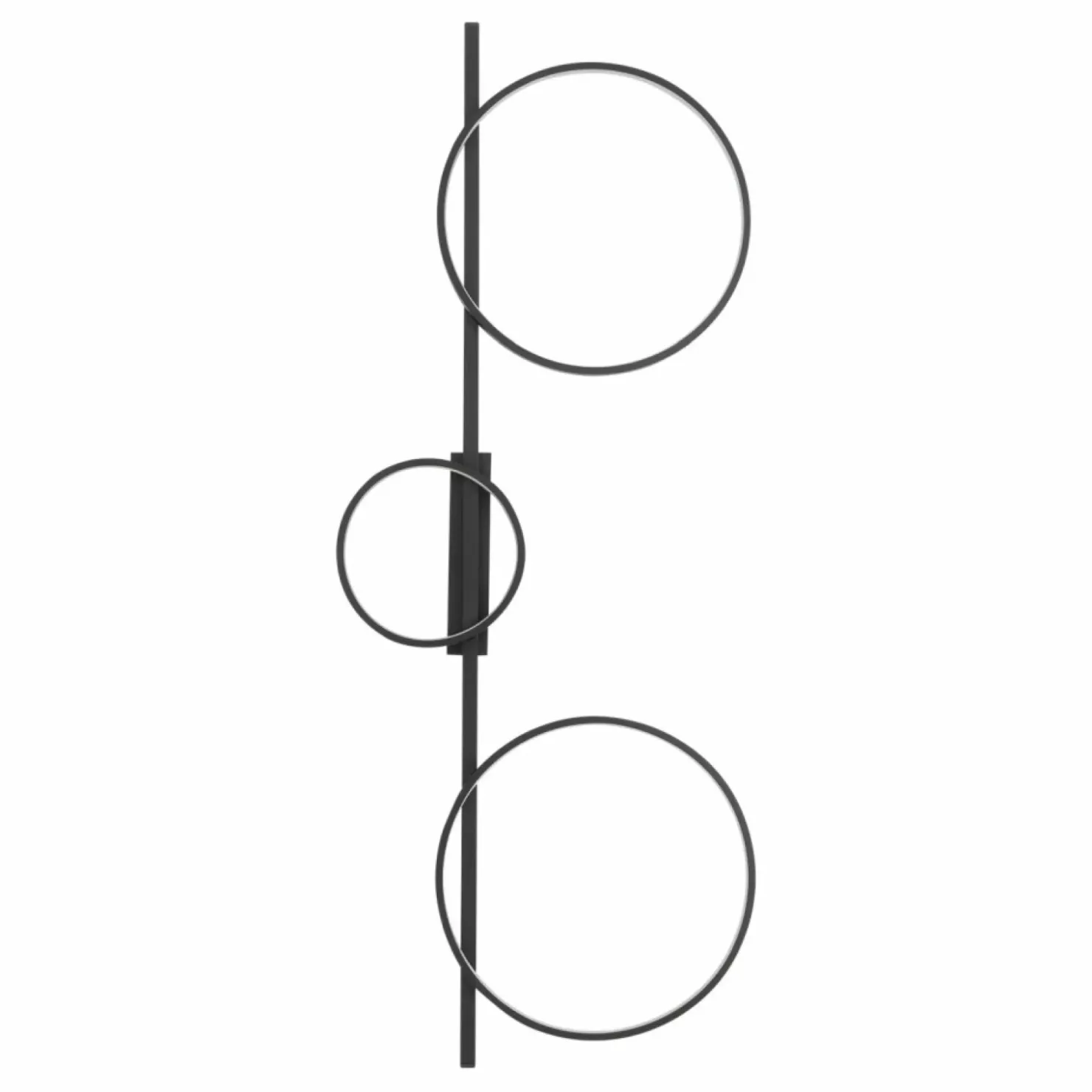 Ledowy plafon czarne obręcze 100cm 3000K 10816 CIRCOLO LED | Kaja*Sklep Kaja Flash Sale