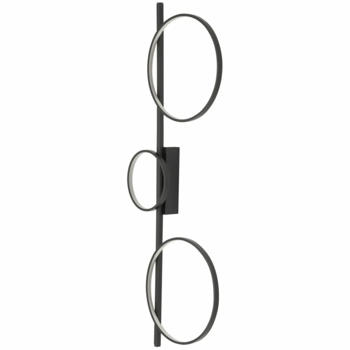 Ledowy plafon czarne obręcze 100cm 3000K 10816 CIRCOLO LED | Kaja*Sklep Kaja Flash Sale