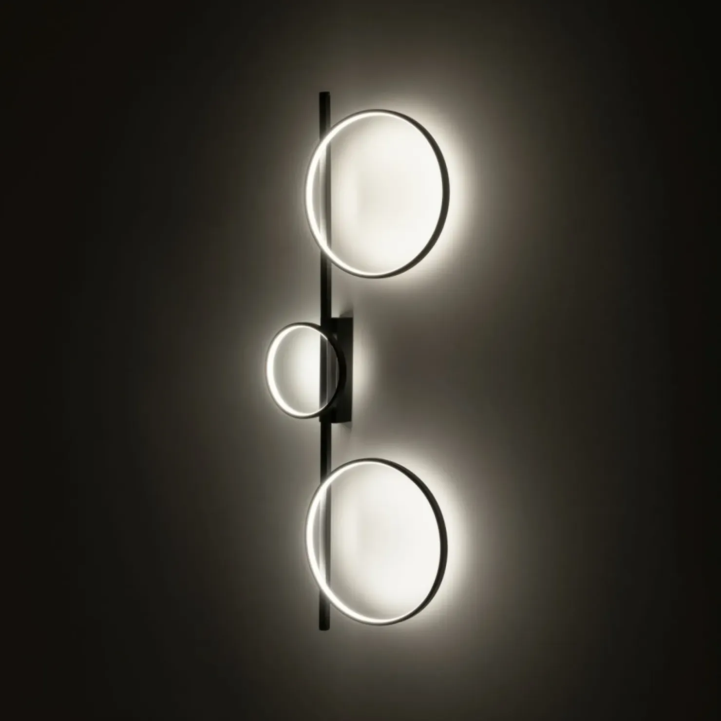 Ledowy plafon czarne obręcze 100cm 3000K 10816 CIRCOLO LED | Kaja*Sklep Kaja Flash Sale