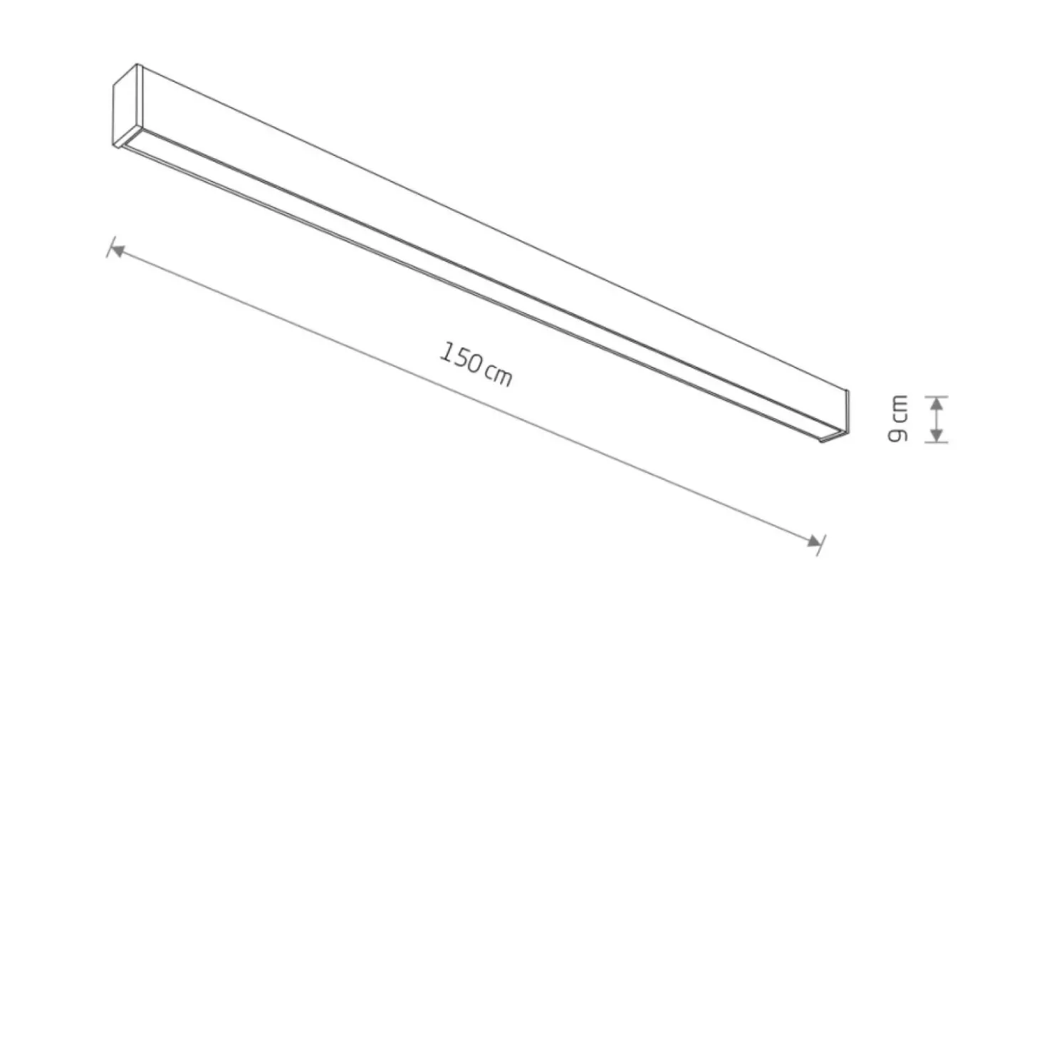 Ledowy plafon nad wejścia 150cm 3000K 11362 OUTLINE LED | Kaja*Sklep Kaja Hot