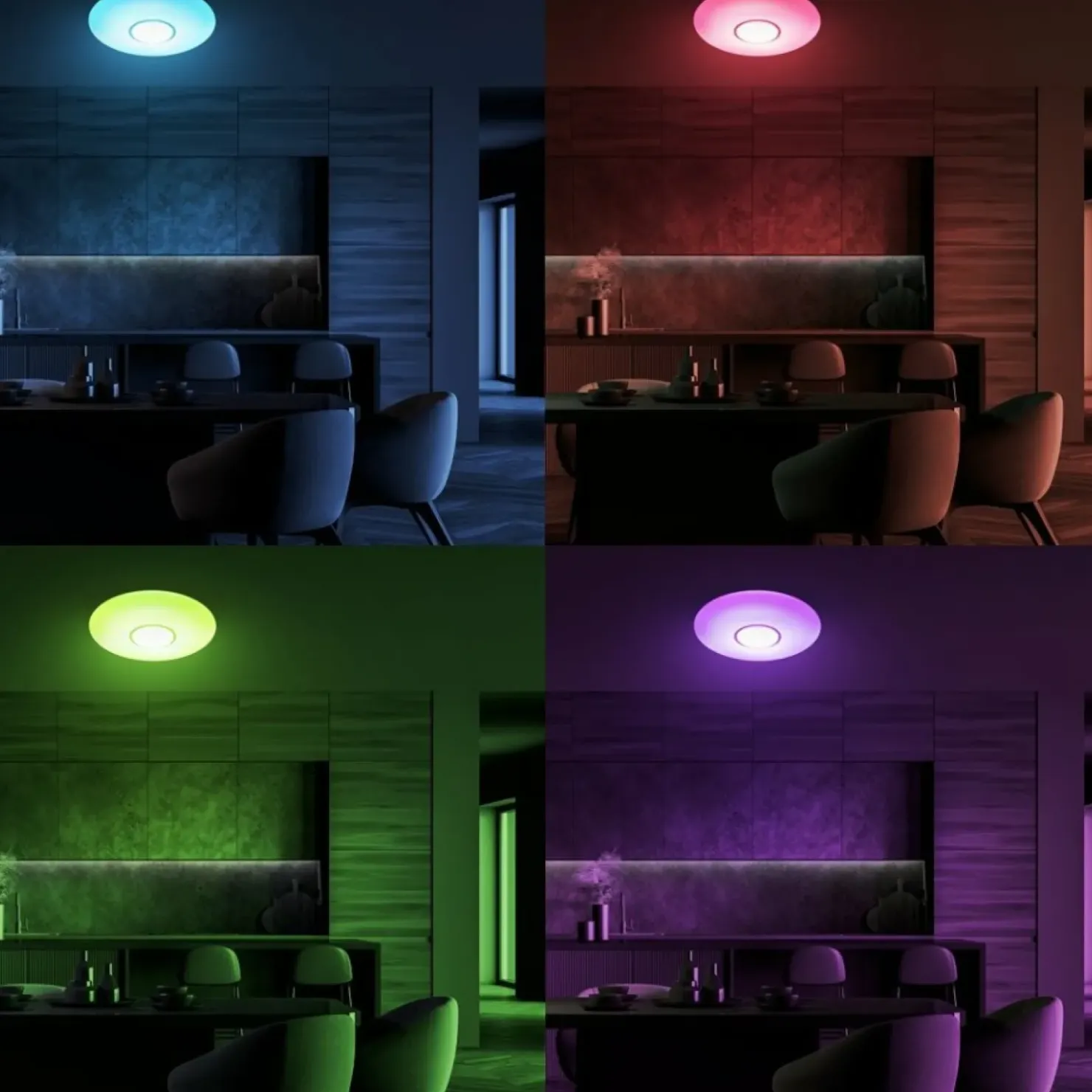 Ledowy plafon RGB, zmienna barwa światła ML6405 z serii VELA | Kaja Oświetlenie*Sklep Kaja Shop