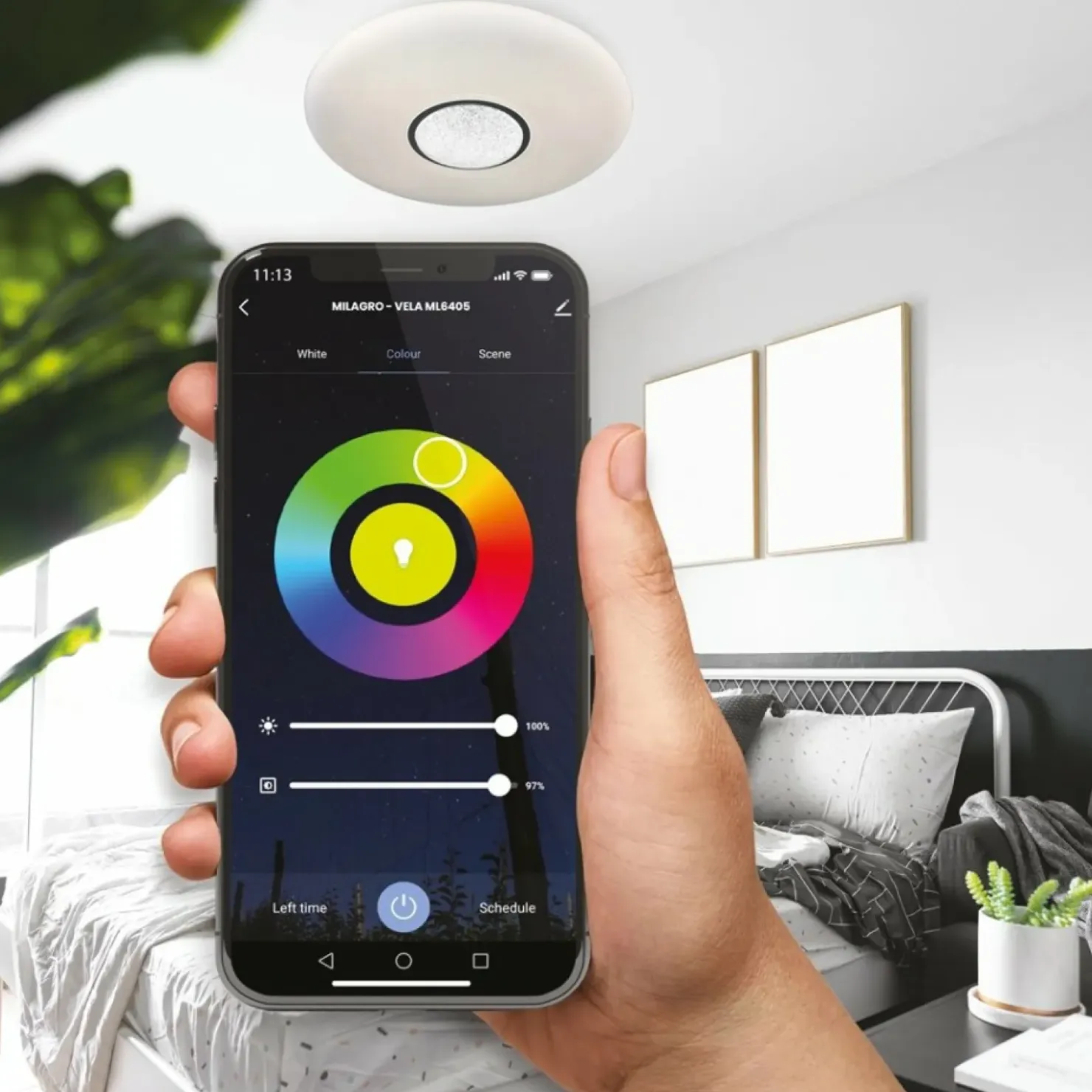 Ledowy plafon RGB, zmienna barwa światła ML6405 z serii VELA | Kaja Oświetlenie*Sklep Kaja Shop
