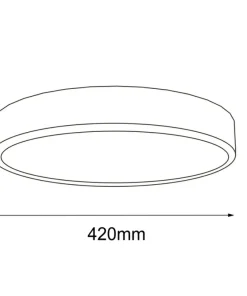Ledowy plafon w białym kolorze ⌀42cm 3000K ANT 7173 NOMI | Kaja*Sklep Kaja New