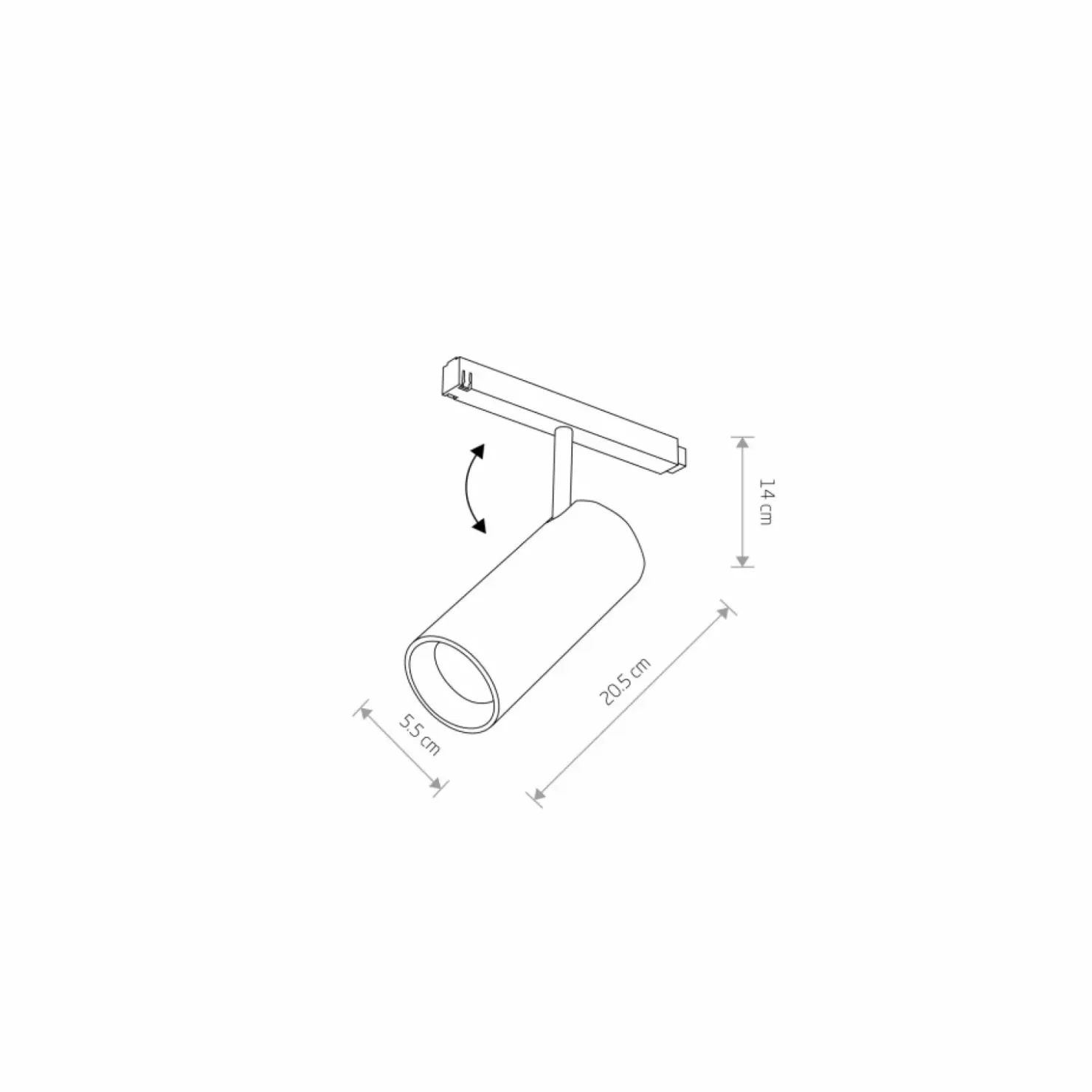 Ledowy spot do szyny magnetycznej 1F 10147 LVM SPOT LED | Kaja*Sklep Kaja Clearance