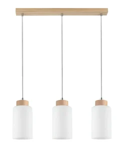 Best Sale Sklep Kaja Liniowa, drewniana lampa wisząca z kloszami 1720374 BOSCO | Kaja