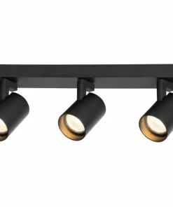 Cheap Sklep Kaja Liniowa lampa sufitowa w kolorze czarnym, 3 spoty ML0681 VOLF | Kaja