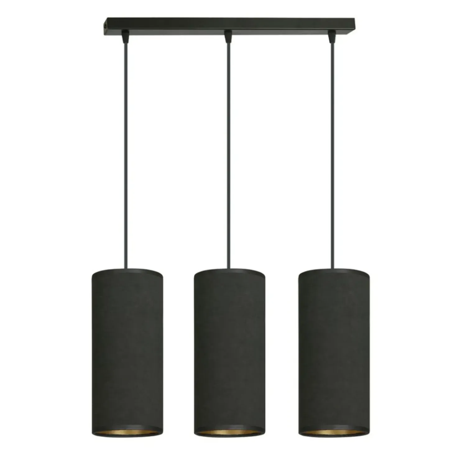 Best Sale Sklep Kaja Liniowa lampa wisząca nad stół w jadalni 1067/3 BENTE | Kaja czarny