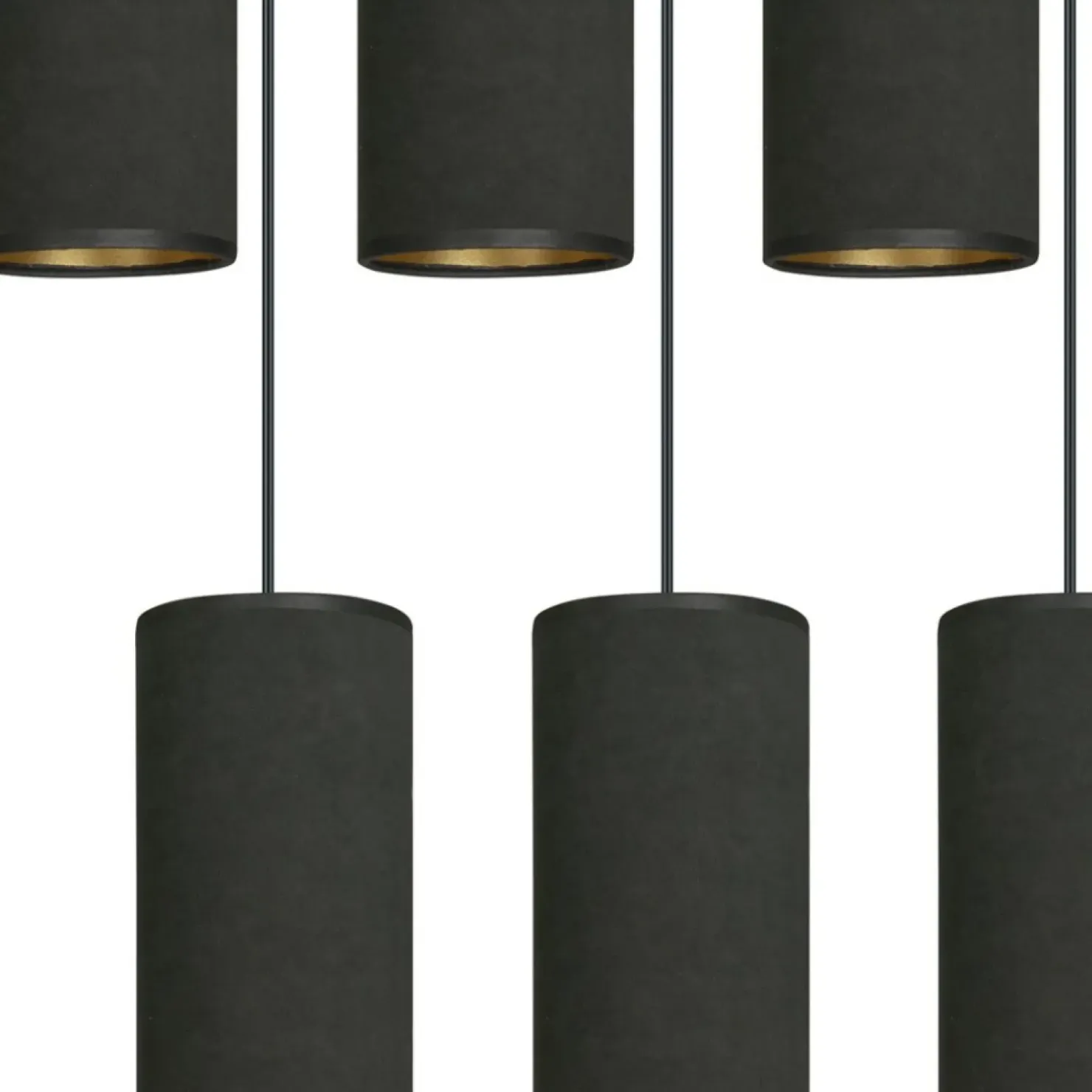Best Sale Sklep Kaja Liniowa lampa wisząca nad stół w jadalni 1067/3 BENTE | Kaja czarny