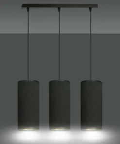 Best Sale Sklep Kaja Liniowa lampa wisząca nad stół w jadalni 1067/3 BENTE | Kaja czarny