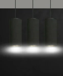 Best Sale Sklep Kaja Liniowa lampa wisząca nad stół w jadalni 1067/3 BENTE | Kaja czarny